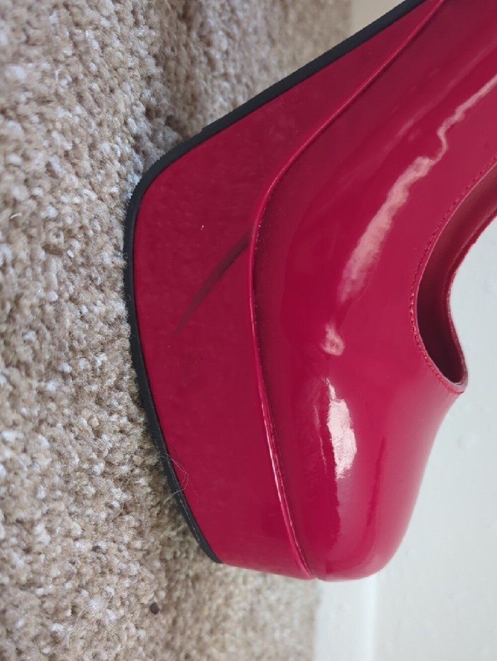 Demonia Dolly-50 Red Mary Jane Platform Heels - Picture 6 of 6
